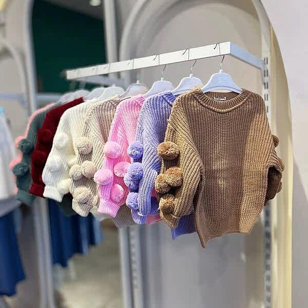 Ponponlu Triko Kazak